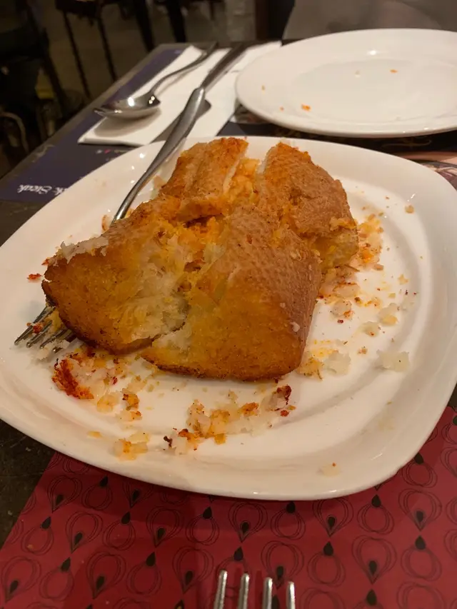 Mad for Garlic special bread tower topped with garlic puree