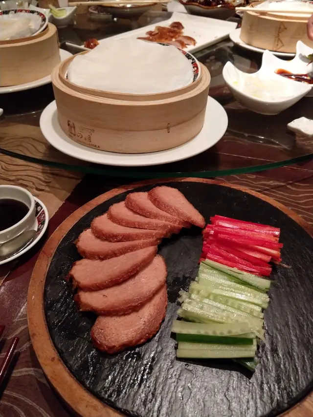 香煎素鴨片跟烤餅