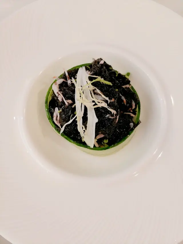 蝦苗拌頭水紫菜