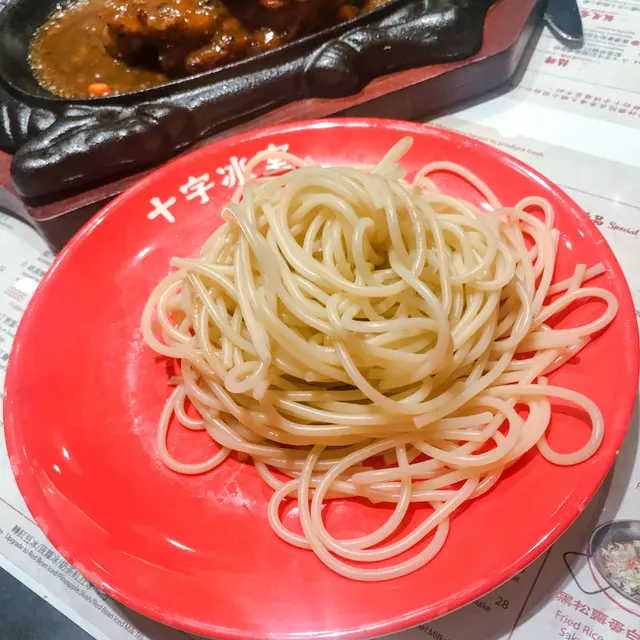 鐵板雞扒拼吉列龍脷