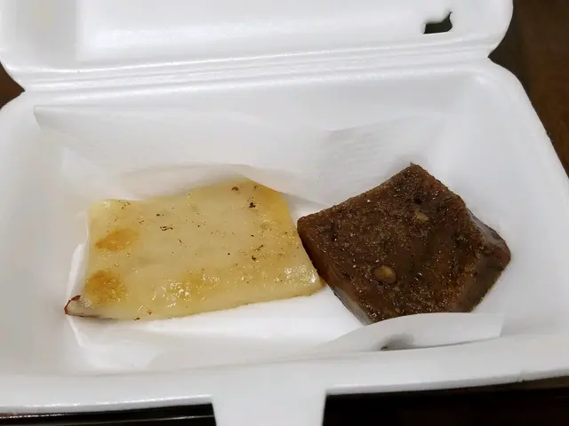 椰汁年糕係我們2人共同話最好食的年糕，推介❤（其實冇左個張年糕紙痴住會更好，好難撕開張紙or張紙係食得就會加分）