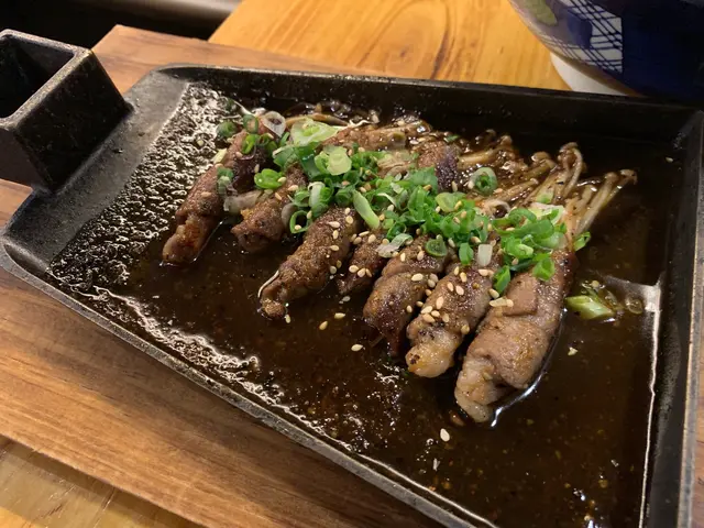 鐵板金菇牛肉卷