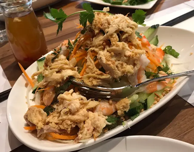 越式沙律 papaya floss chicken