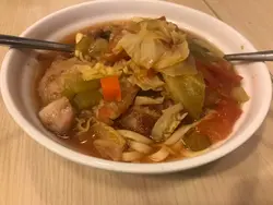 鸡柳汤蕃茄面