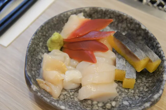 北寄貝、希靈魚、馬刀貝、刺身帶子