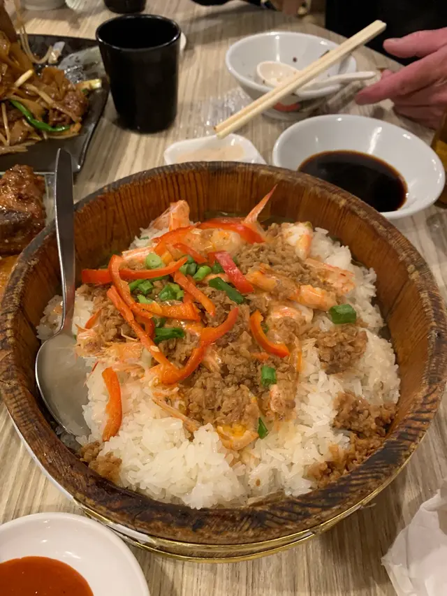 蝦籠仔蒸糯米飯