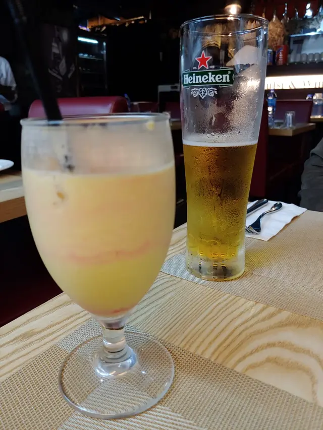 Mango Lassi ($38) / Draft Beer ($60)
