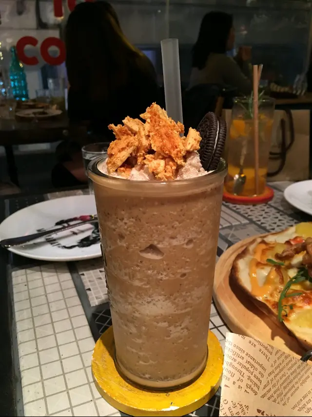 焦糖脆脆咖啡沙冰 caramel coffee frappe