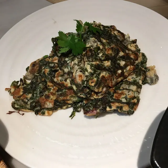 頭水紫菜海蠣煎蛋