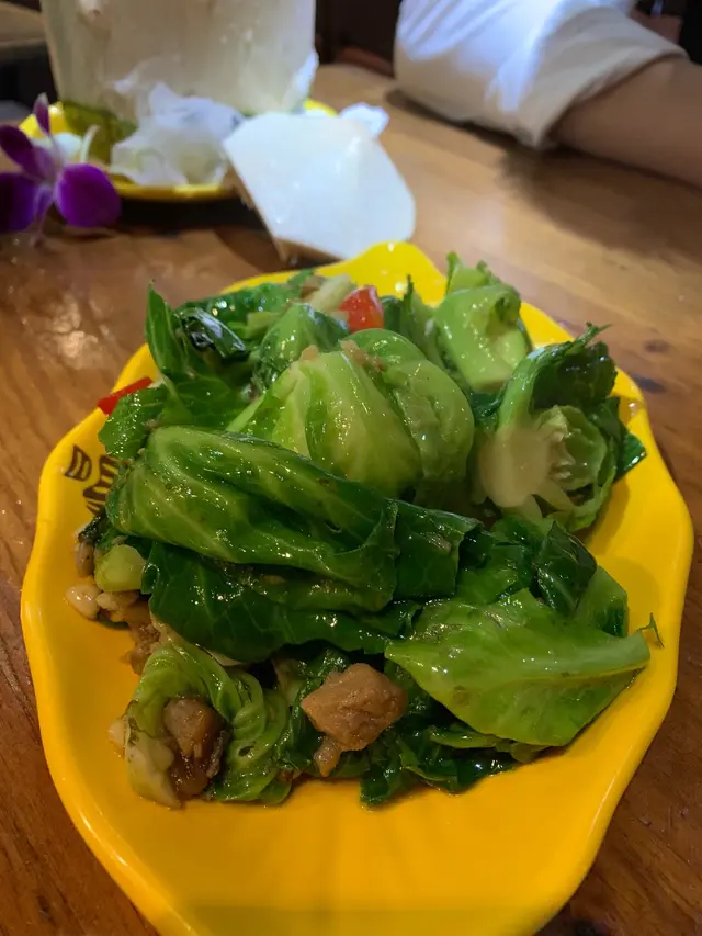 泰式咸魚炒椰菜苗
