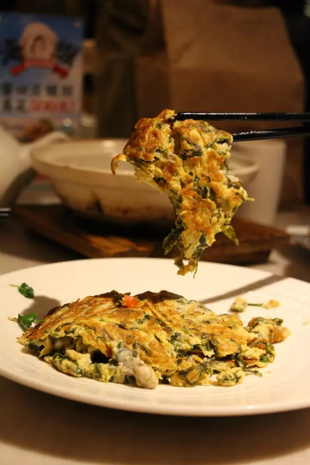 頭水紫菜海蠣煎蛋