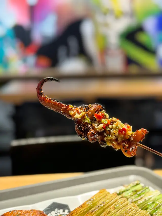 魷魚彈牙焦香 青辣椒醬調味好開胃😆