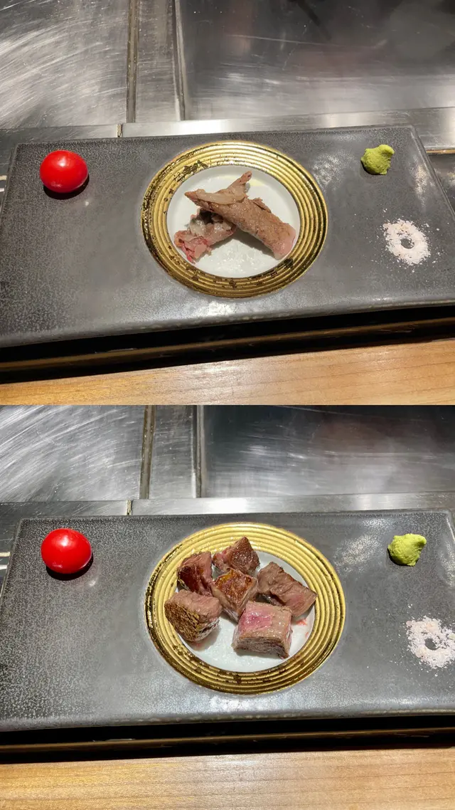 日本A4伊滕和牛厚燒&肉眼薄燒配梅漬蕃茄