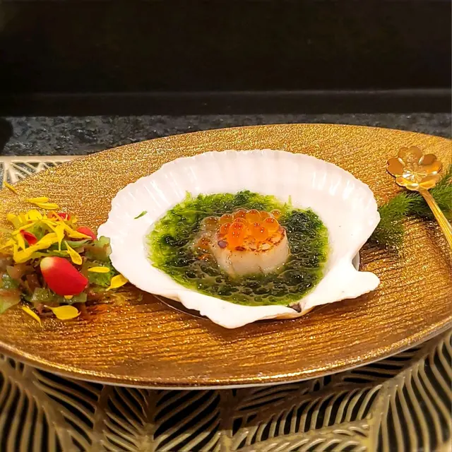 帆立貝配鮮海苔