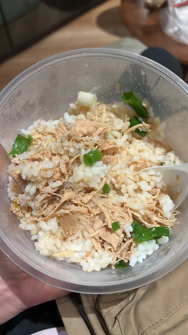 嘉義雞肉飯+花枝丸+薑母茶