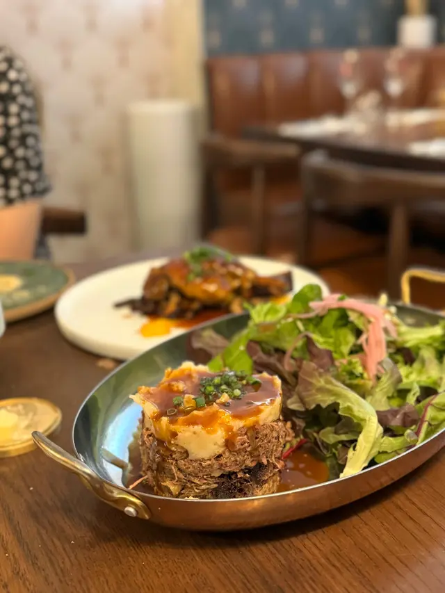 Lamb shank parmentier