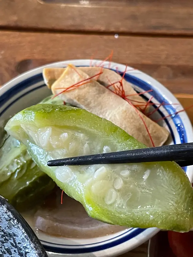 浸高野豆腐片絲瓜