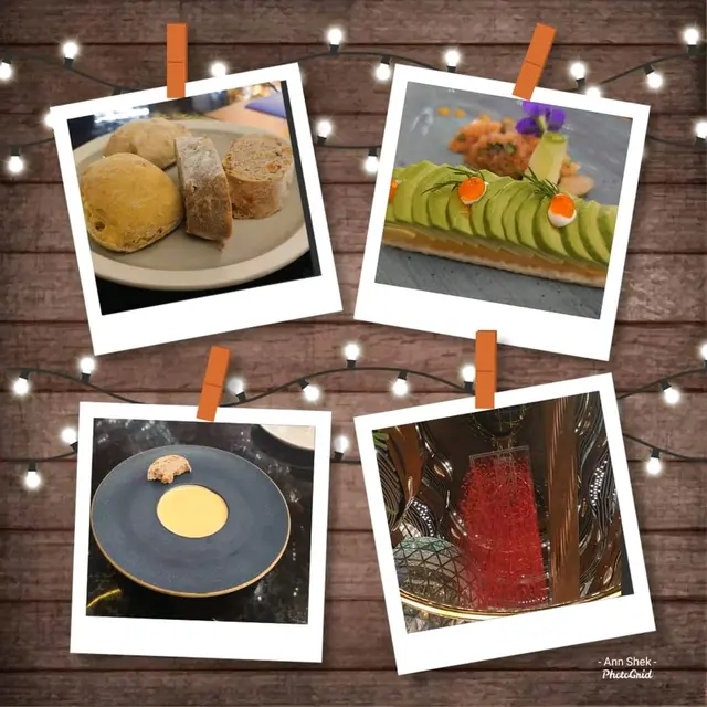 三文魚他他,龍蝦湯