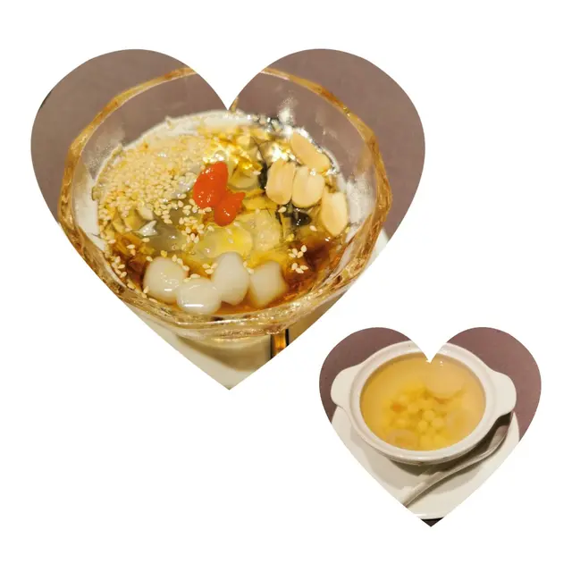 紅糖冰粉/桂花燉雞頭米