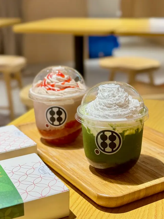 淺川園抹茶蕨餅飲料