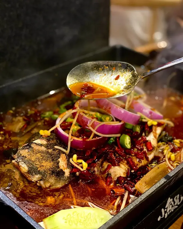 鮮花椒BB豆花江團魚