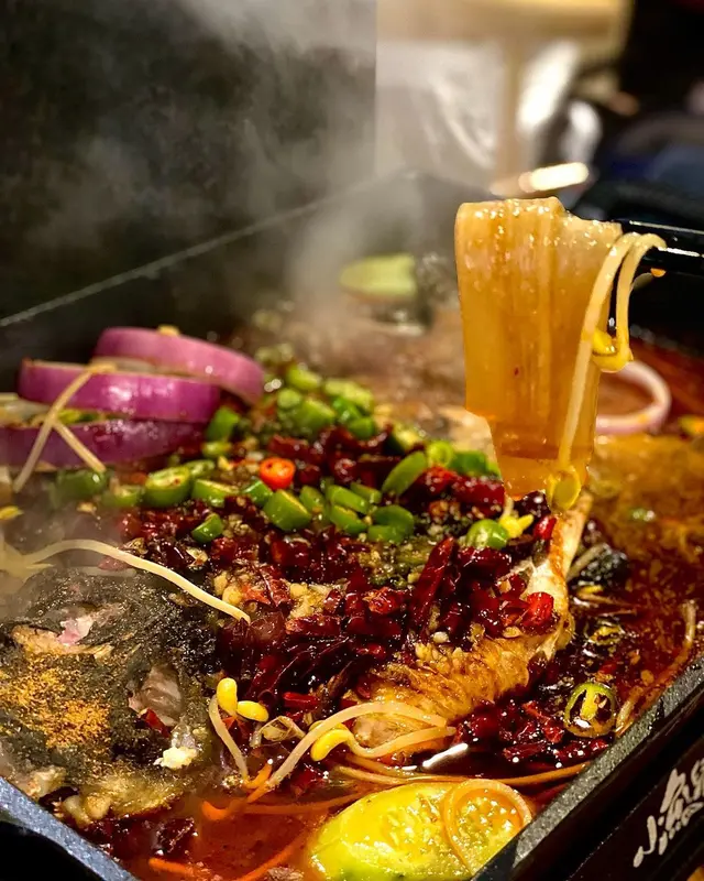 鮮花椒BB豆花江團魚