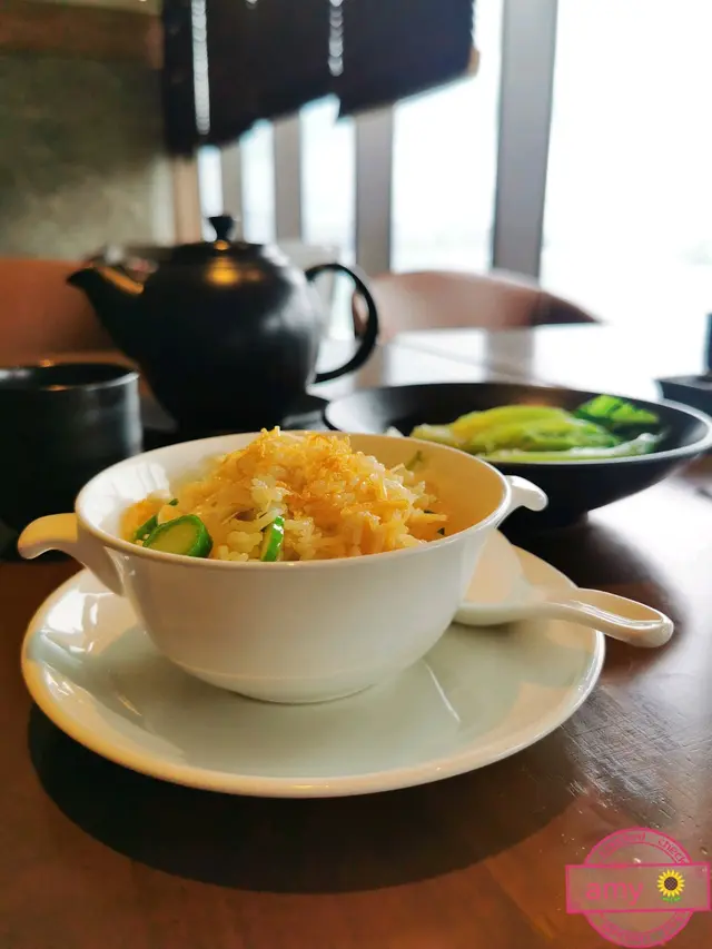 炒飯粒粒分明，囗感甚好。