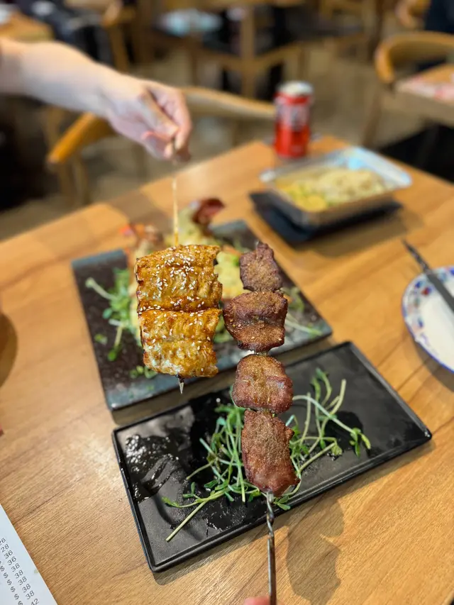 燒牛舌心串(孜然)