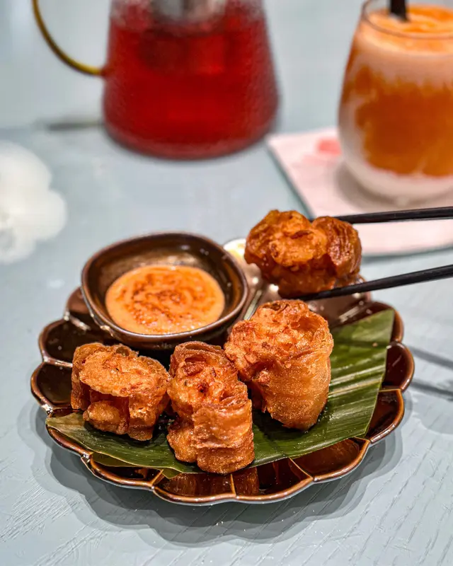 明太子花枝蝦油條