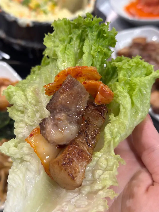 烤豬肉套餐 (五花肉＋豬頸肉) 