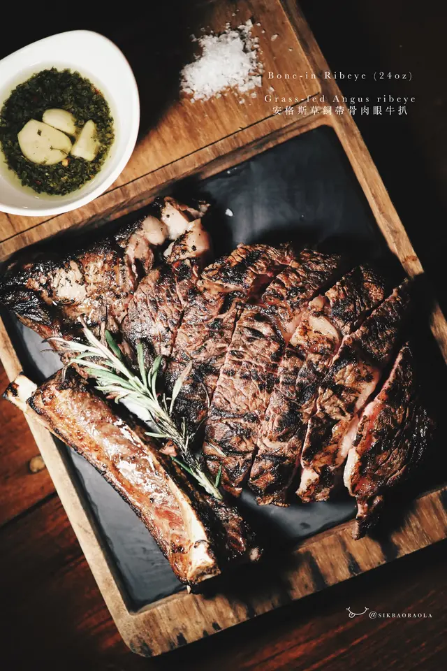 安格斯草飼帶骨肉眼牛扒