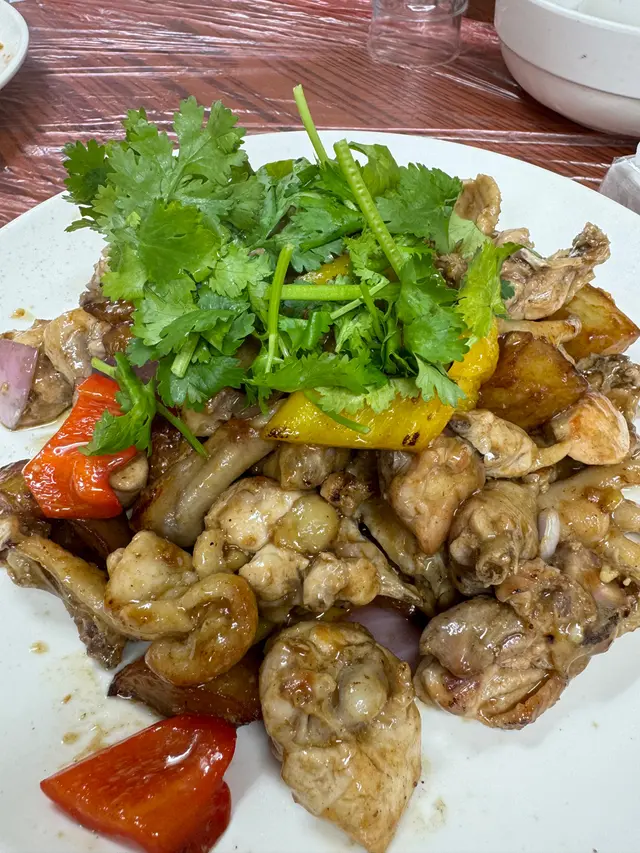 生炒新鮮沙薑鬍鬚雞