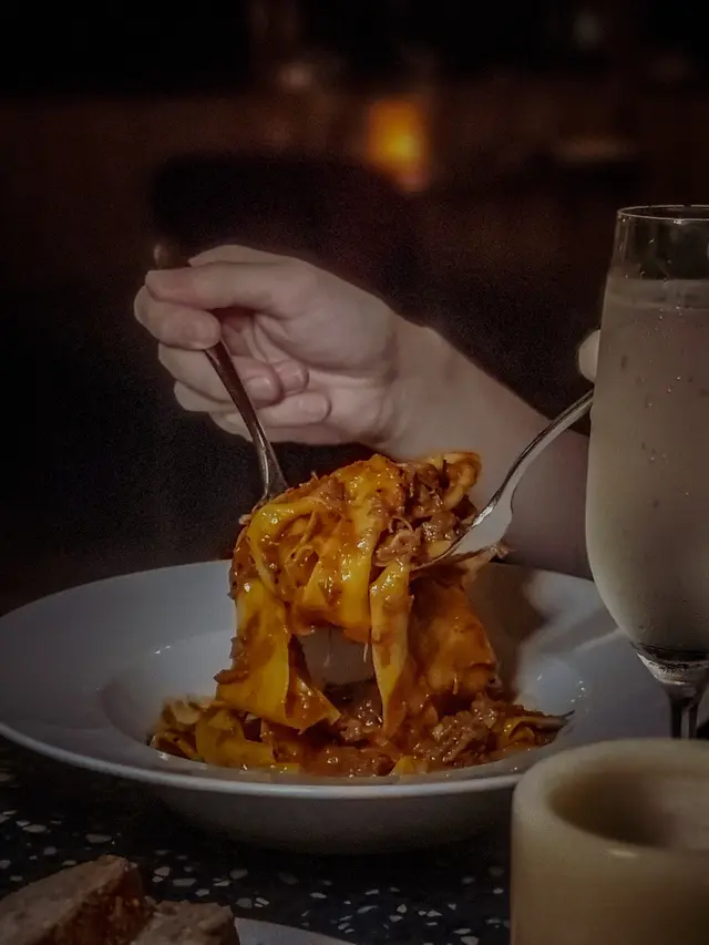 Pappardelle al ragù di guancia