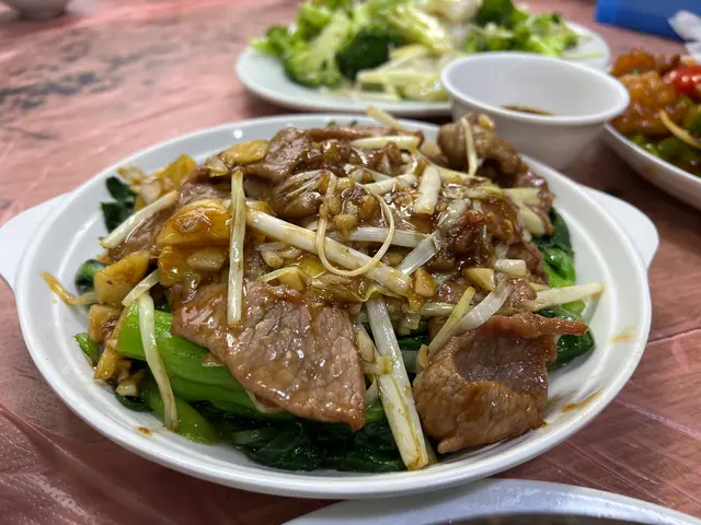 菜心炒牛肉