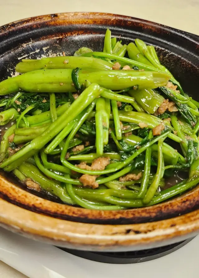 大澳蝦醬生啫通菜