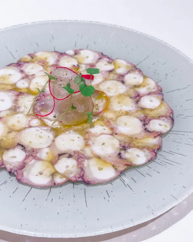 Thinly Sliced Octopus with Lemon and Green Chilli Dressing