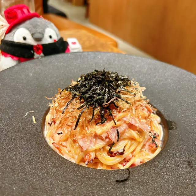 明太子忌廉汁煙肉意粉