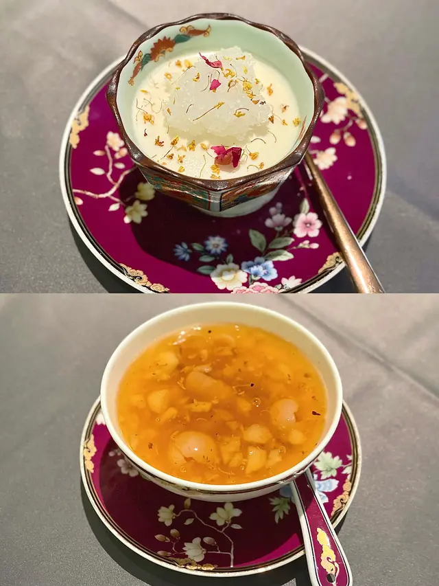 京都豆腐奶凍、桂圓馬蹄露