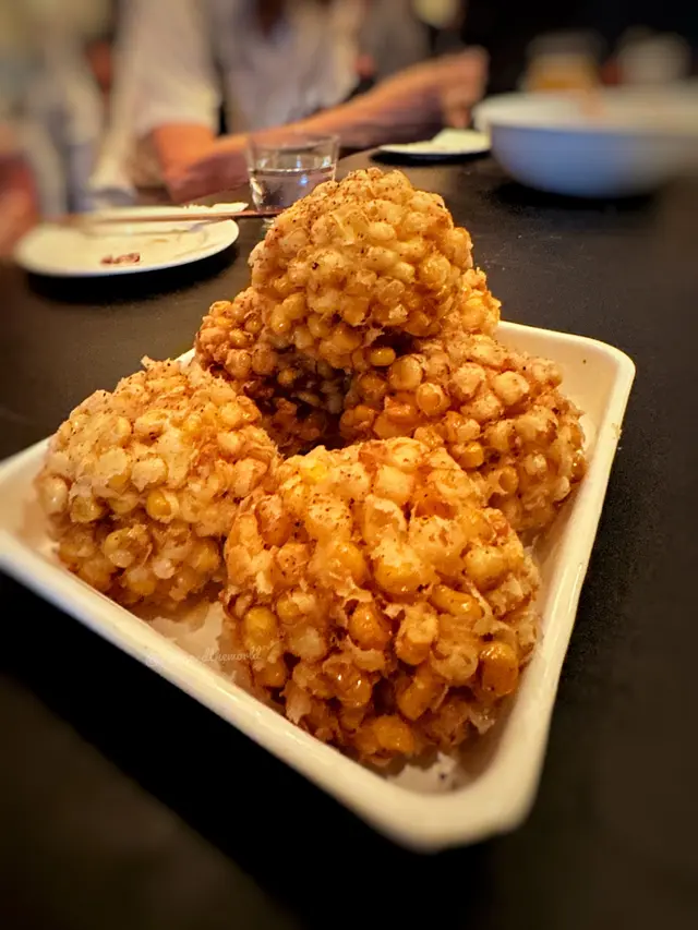 Sweet  corn  tempura  