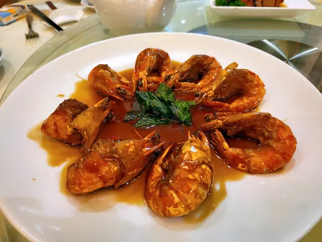 豉油皇煎海中蝦