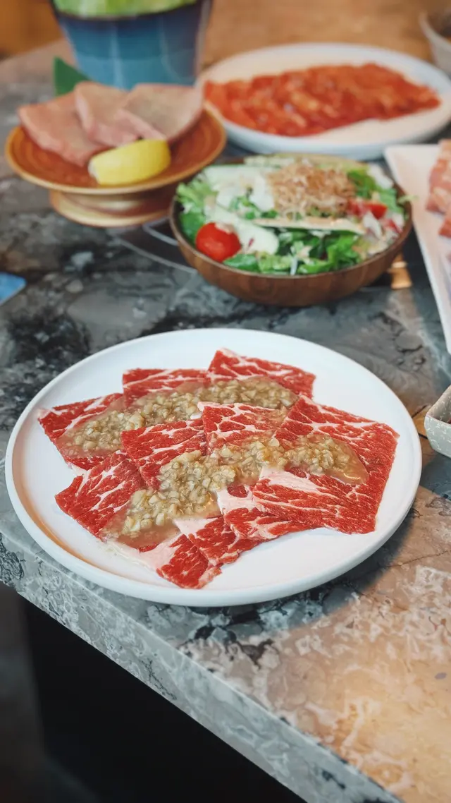 鹽蒜牛小排定食