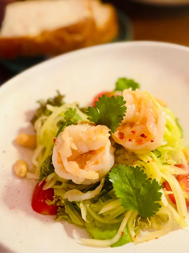 熱帶風情海蝦青瓜沙律