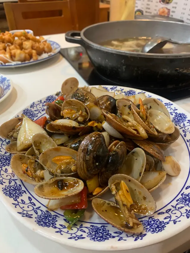 豉椒炒花甲，好肥美，隻隻厚肉