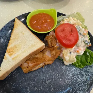 鸡扒沙律扒餐