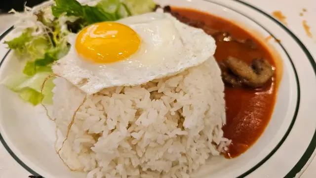 牛扒蛋飯