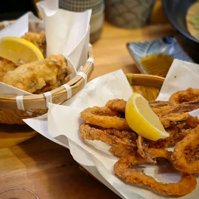 炸蠔,炸魷魚