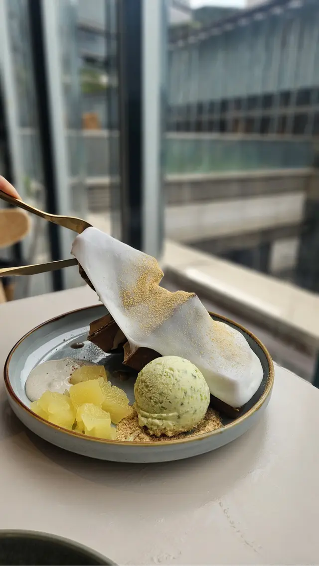 香橙伯爵茶開心果麻糬窩夫