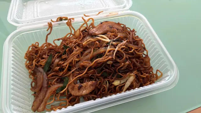 XO醬豬頸肉炒即食麵