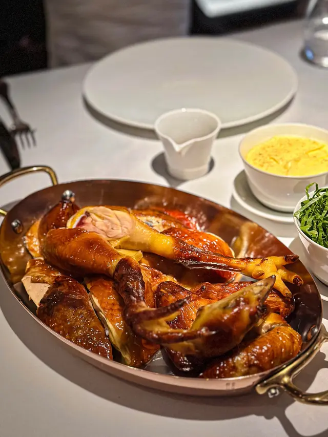 Whole roasted yellow chicken