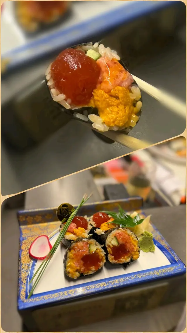 金龍珠海膽吞拿魚蓉卷